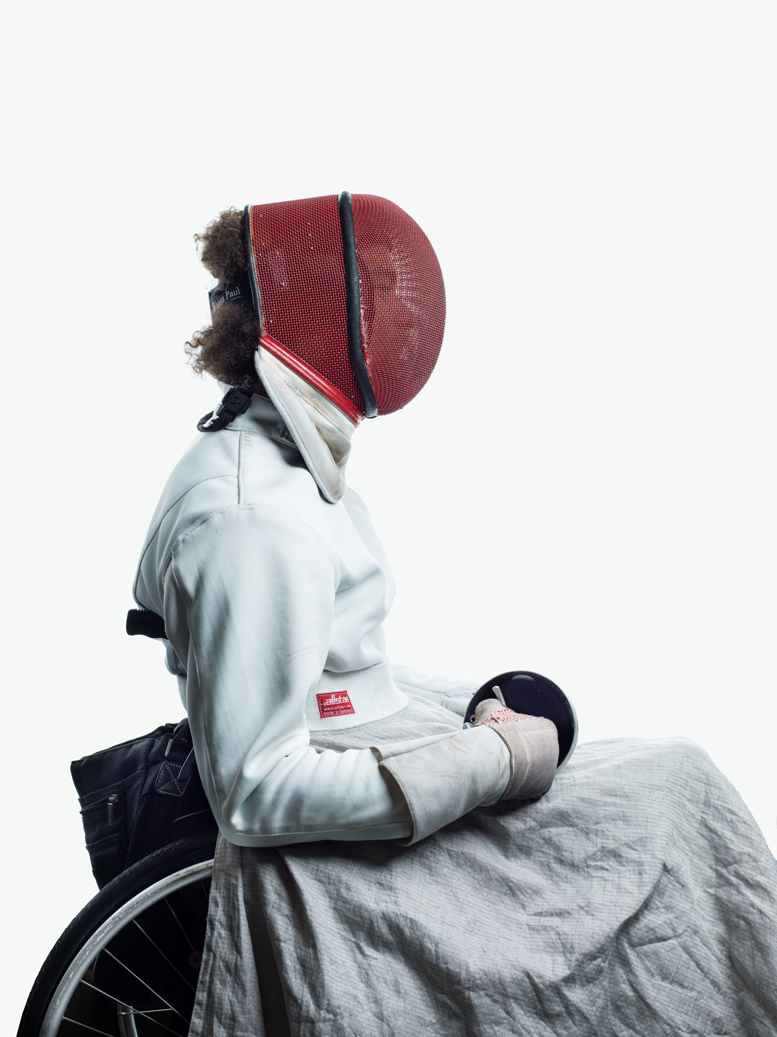 Portrait eines Paralympics-Fechters am Fencing Berne World Cup.