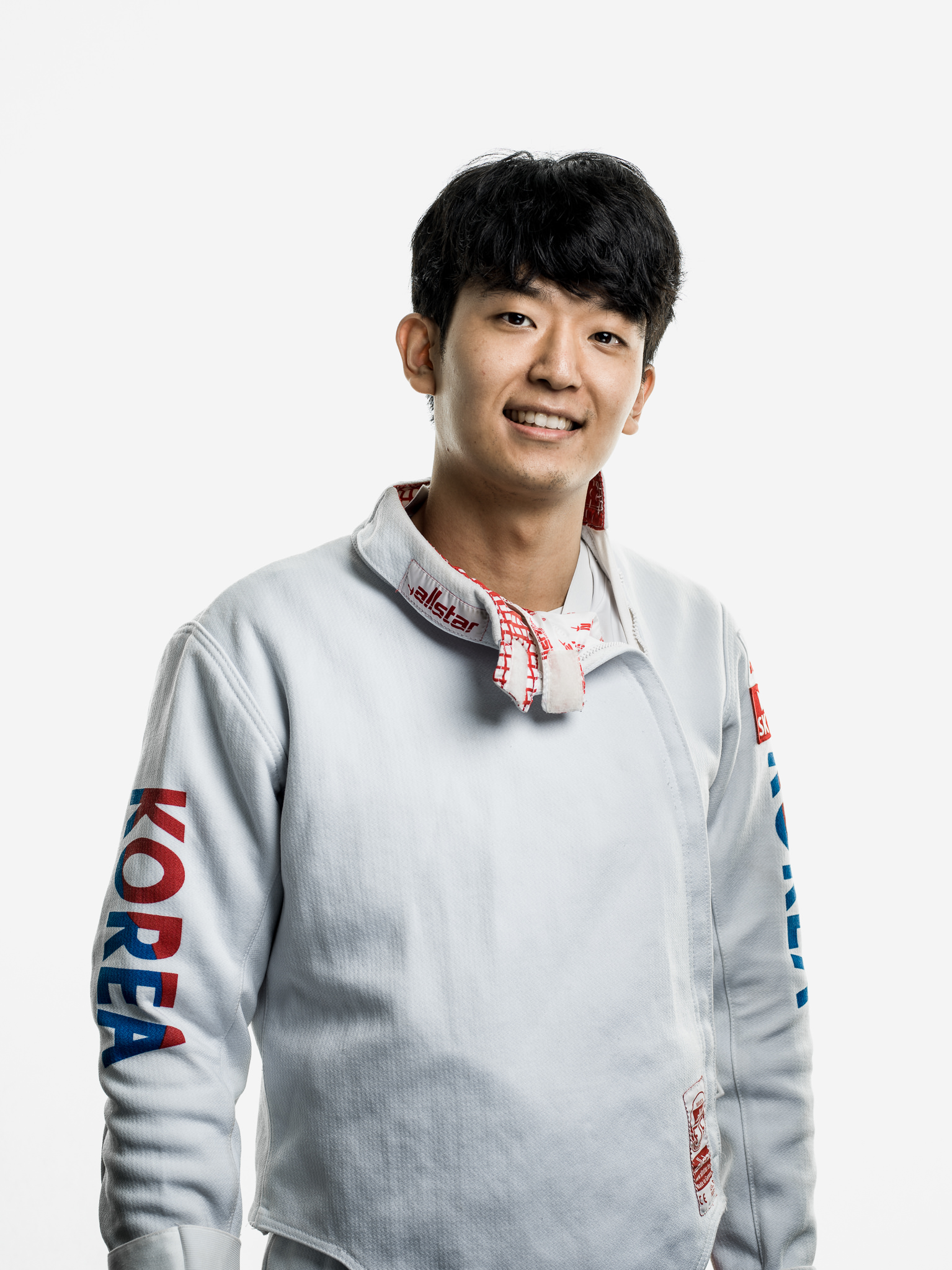 Portrait vom Fechter Seunghyun Lee im Fechtclub Bern am Berne World Cup.