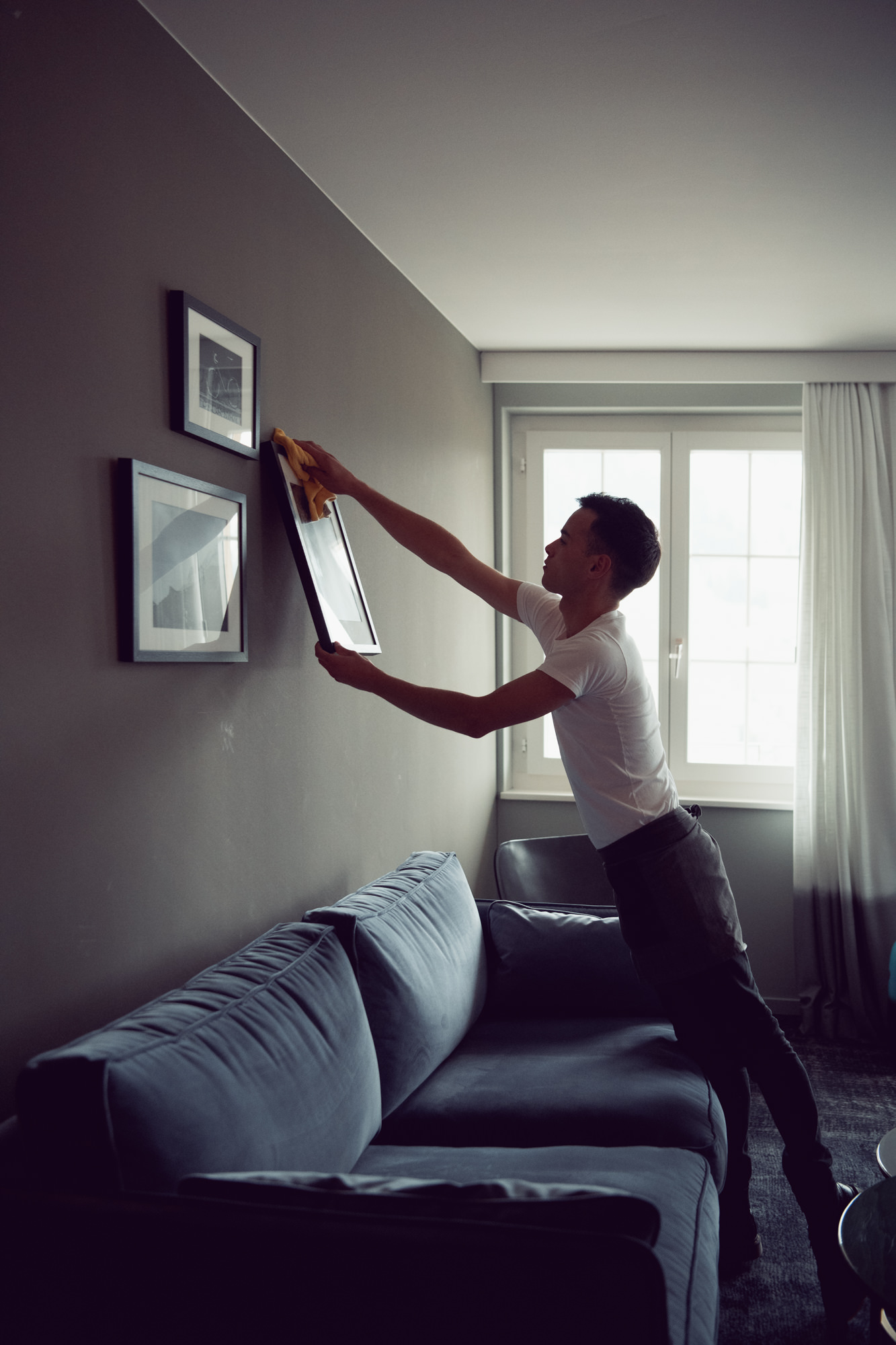 Portrait eines Mitarbeiters für das Branding von HotellerieSuisse.